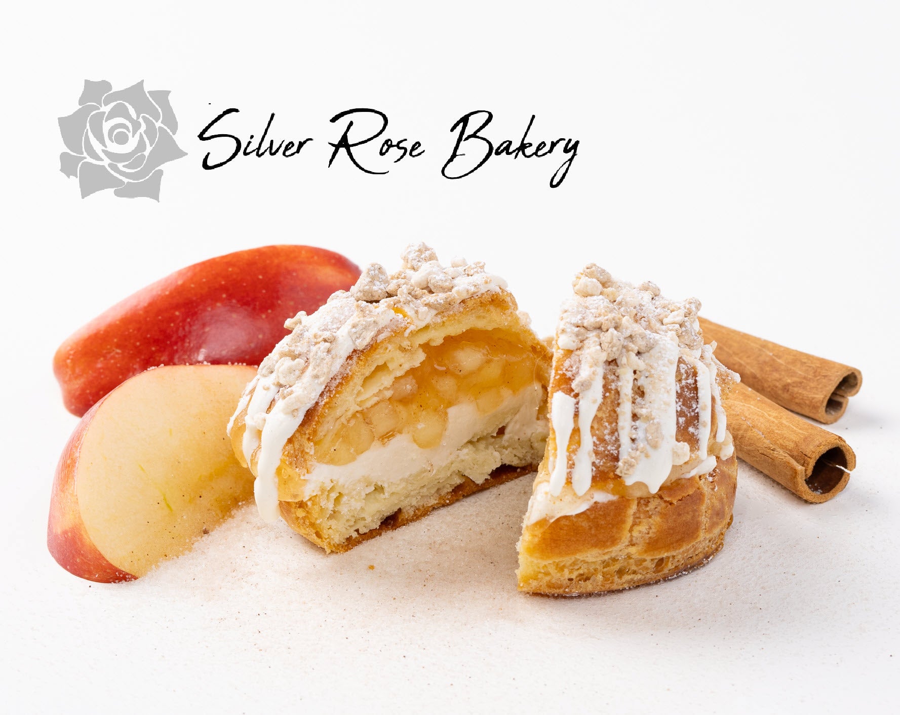 Ready to eat Apple Cinnamon Cream Puff in Phoenix, AZ Bakery.