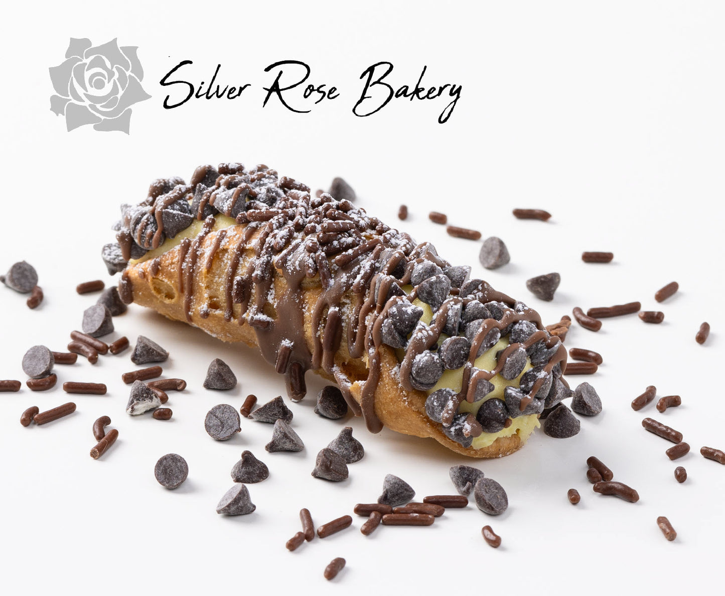 Boston Cream Cannoli fresh made in Phoenix, AZ.