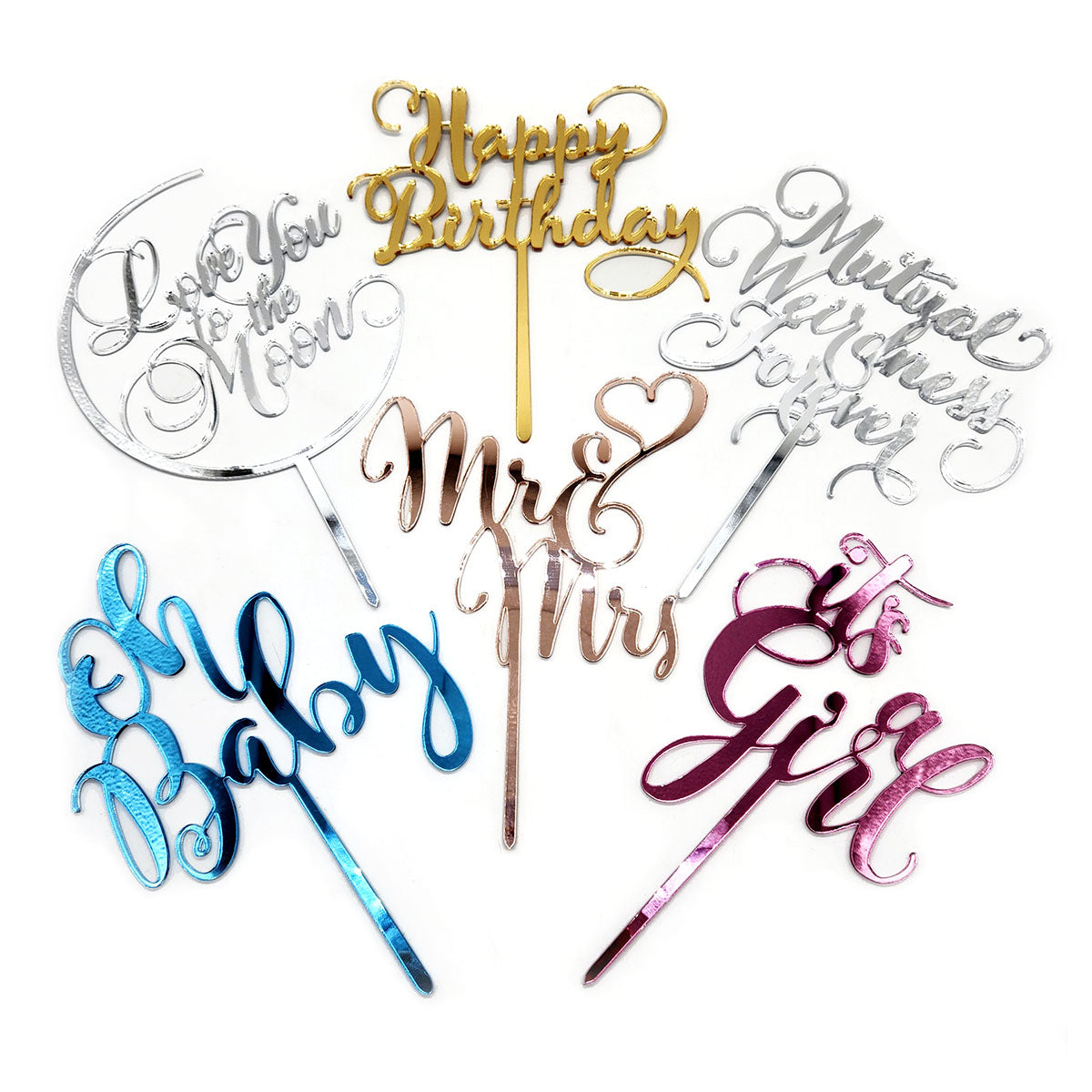 Wedding Cake Topper - Mr & Mrs, Mr & Mr, or Mrs & Mrs