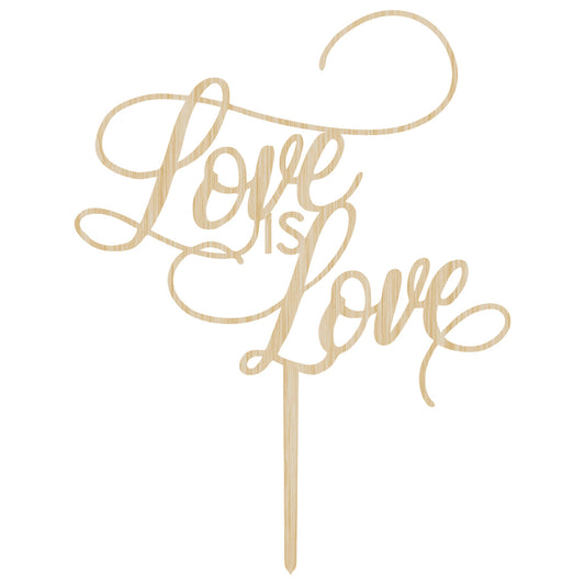 Couples Cake Topper - Love is Love