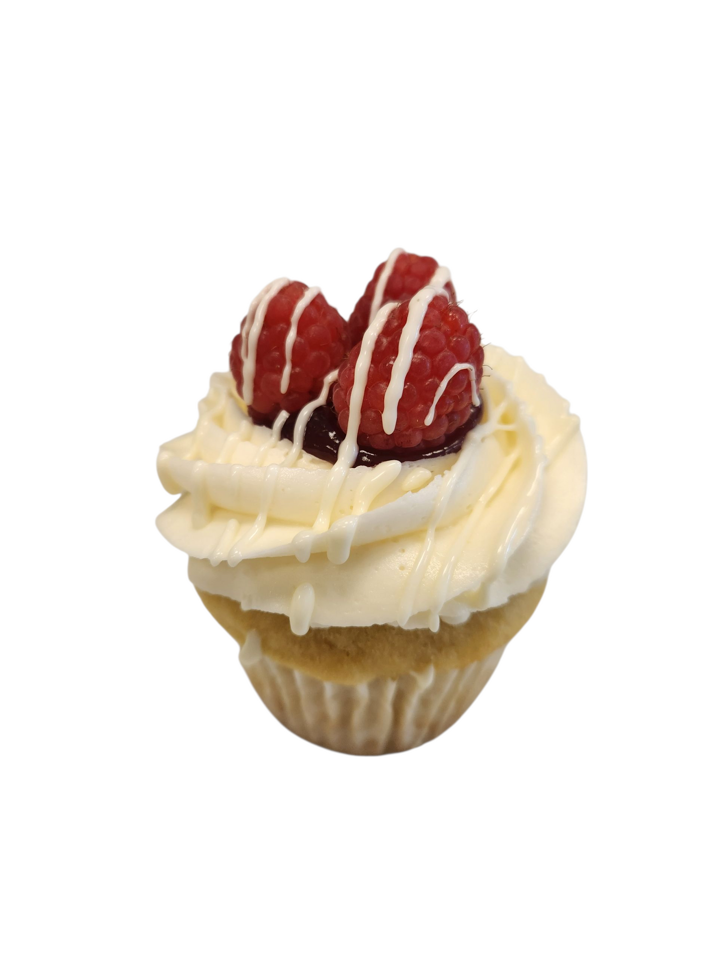 vanilla raspberry gourmet cupcakes from bakery in North Phoenix with gluten free and vegan cupcake options.