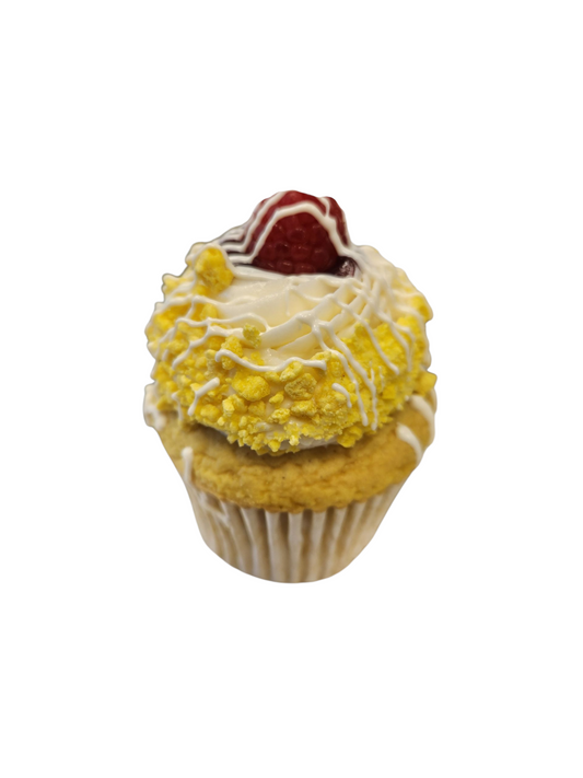 lemon raspberry cupcake made from gluten free cupcakes order in Phoenix, AZ.