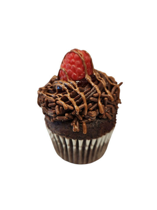 gourmet chocolate raspberry frosted cupcakes made fresh in Phoenix, AZ.