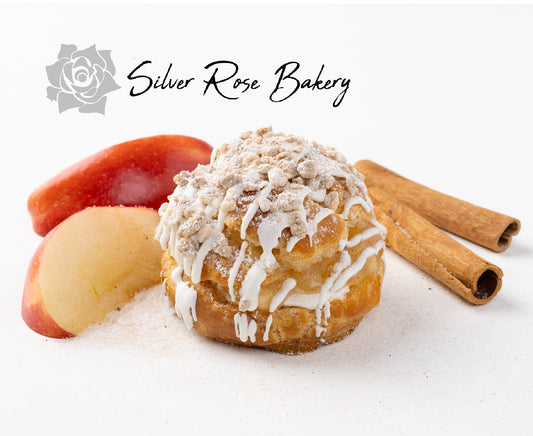 Apple Cinnamon Cream Puff fresh made in Phoenix, AZ.
