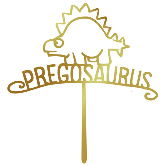 Baby Shower Cake Topper - Pregosaurus