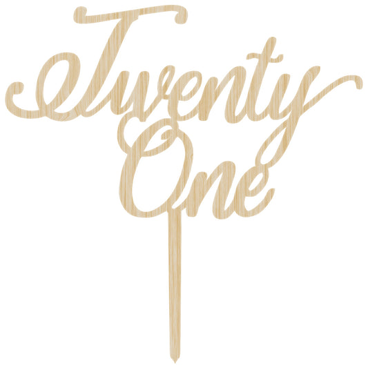 Birthday Cake Topper - Twenty One
