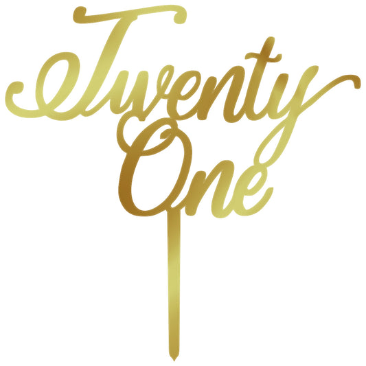 Birthday Cake Topper - Twenty One