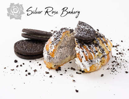 Cookies n Cream - Cream Puff fresh made at Bakery in Phoenix, AZ.