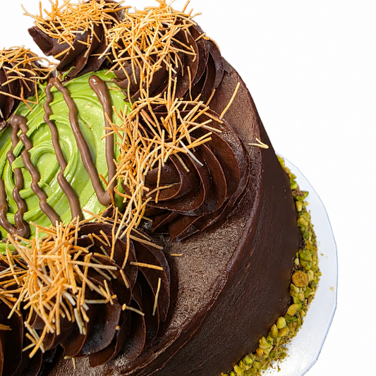 Dubai Chocolate Cake by Silver Rose Bakery Phoenix Arizona