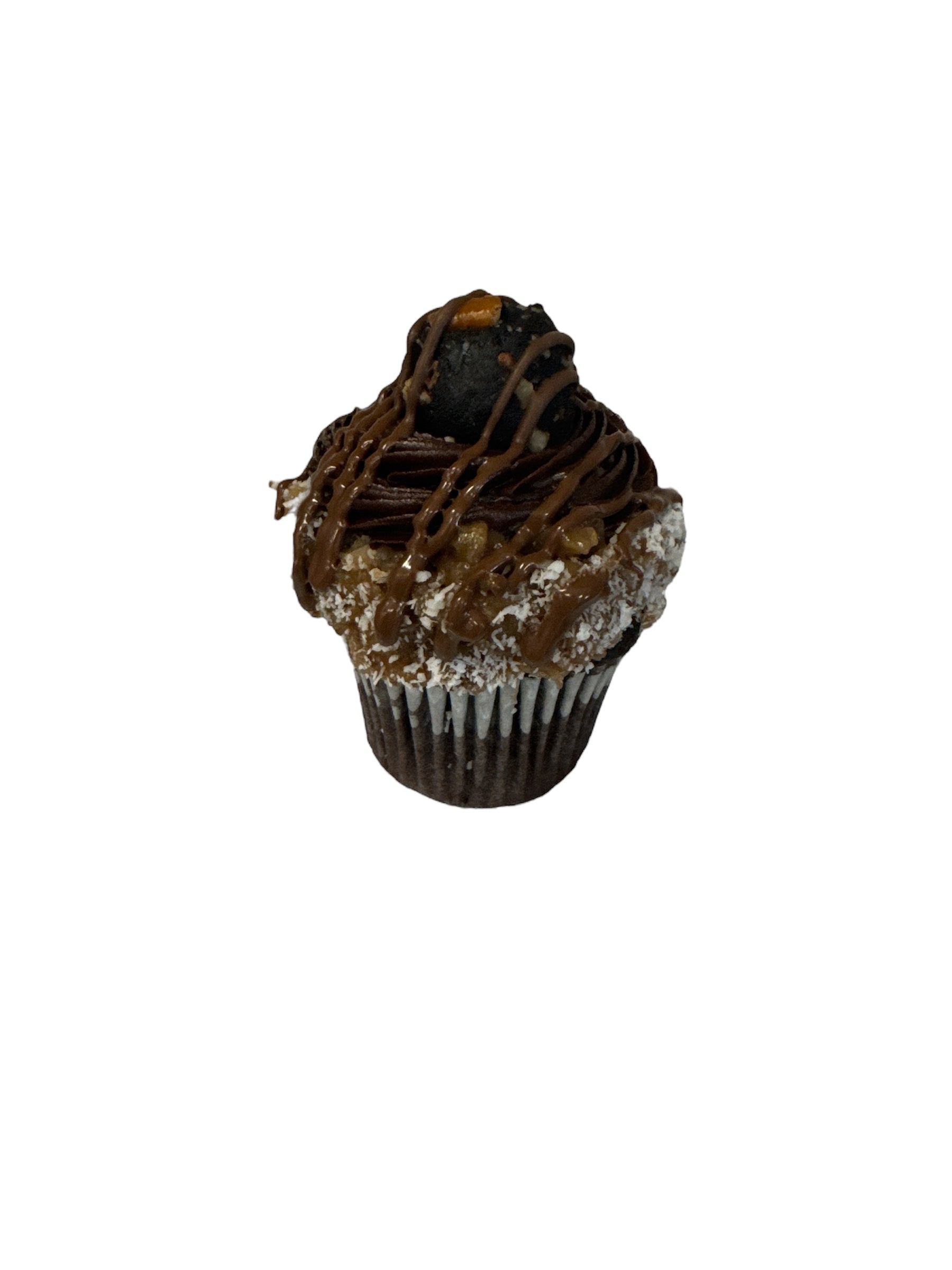 German chocolate cupcakes made to order at bakery in Phoenix, AZ.