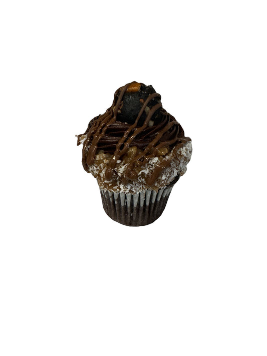 German chocolate cupcakes made to order at bakery in Phoenix, AZ.