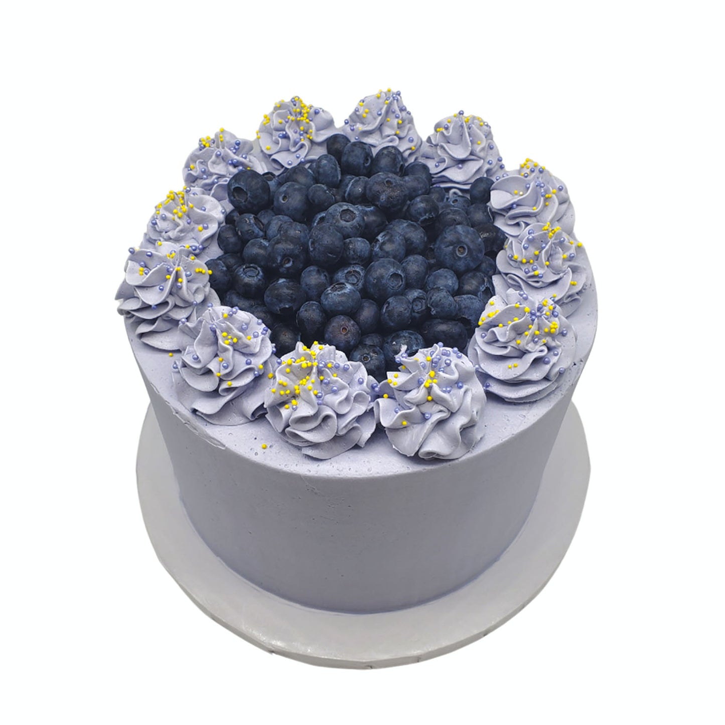 Lemon Blueberry Honey Lavender Cake