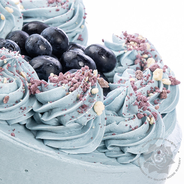 Lemon Blueberry Honey Lavender Cake in Scottsdale, AZ.