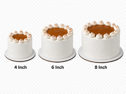 dulce de leche tres leches cake design cake size comparison of whipped frosting cakes 4in, 6in, 8in