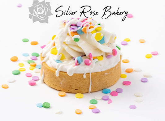 sprinklefetti mini tart fresh made at bakery in Phoenix, AZ.