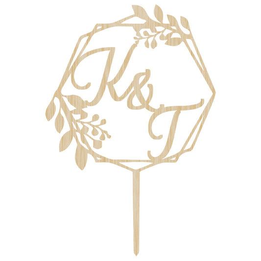 Customizable Cake Topper - Couples Initials