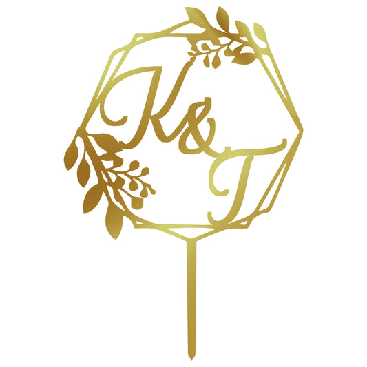 Customizable Cake Topper - Couples Initials