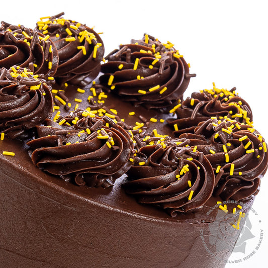 Yellow Cake with Chocolate Frosting in Scottsdale, AZ.