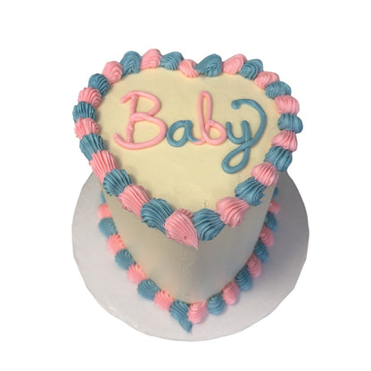 heart shaped baby shower cake bakery in Phoenix.
