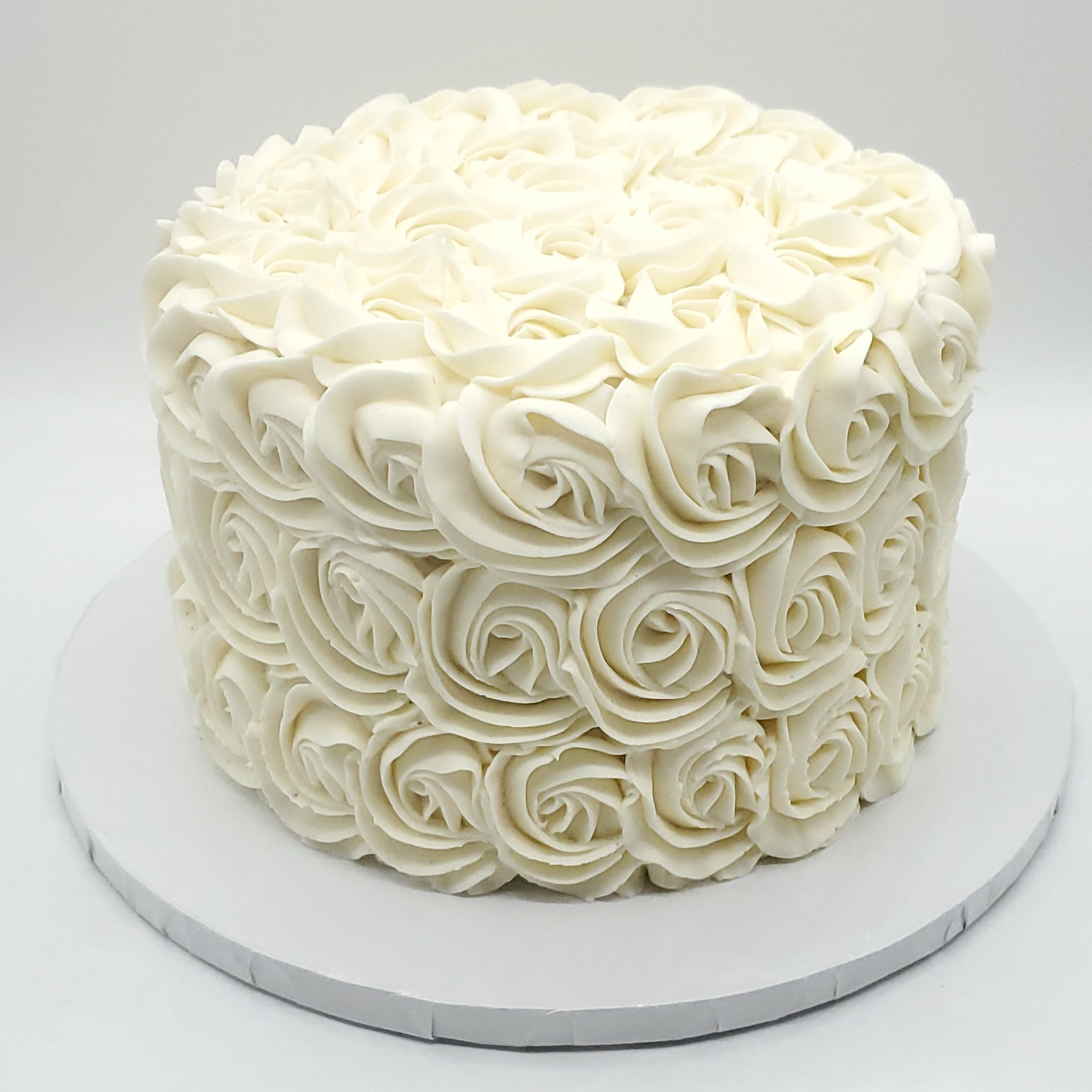 White Rosette Wedding Cake Phoenix