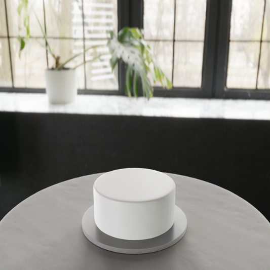 Smooth Frosted Wedding Cake