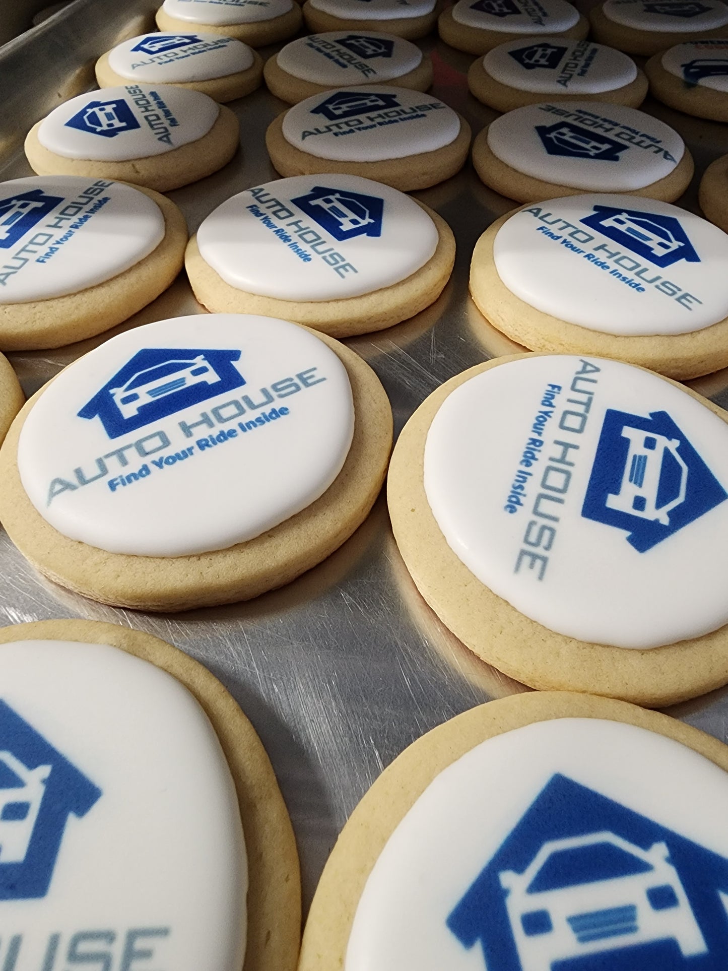 corporate business logo cookies