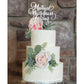 three tier Wedding Facet Cake