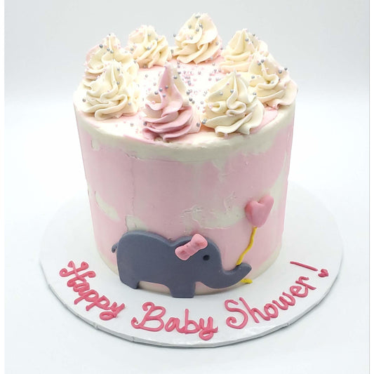 Little Elephant Baby Shower Cake