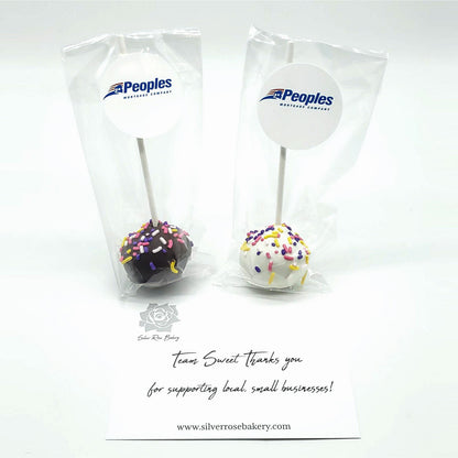 Logo/Image Cake Pops - 6 Pack - Great Client Holiday Gifts!