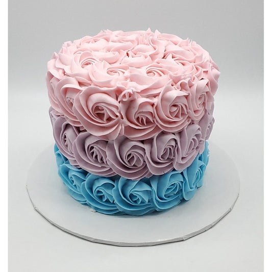 Rosette Ombre Cake - Celebration