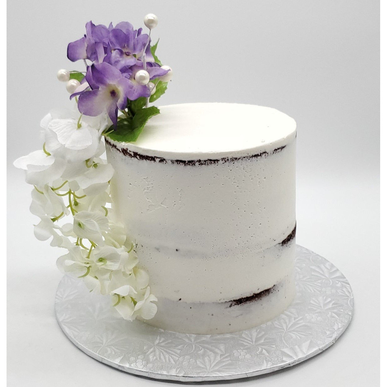 semi naked wedding cake bakery Phoenix